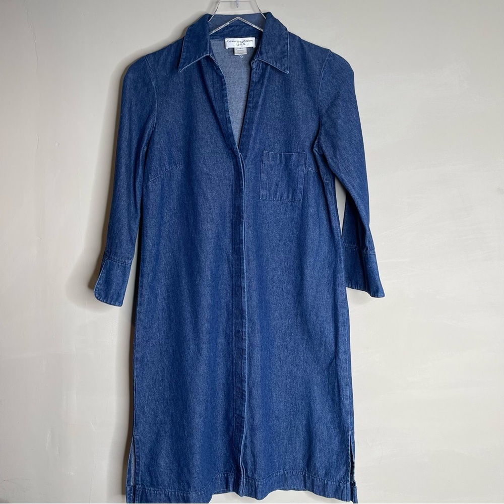 Bloomingdale’s Y. E. S denim shirt dress